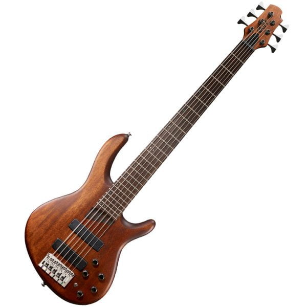 Cort B6 PLUS 6-String Bass Guitar Open Pore Mahogany
