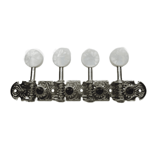 Mandolin Mandolin 4 Per Plate, Open Gear,White Bottons(Nickel)